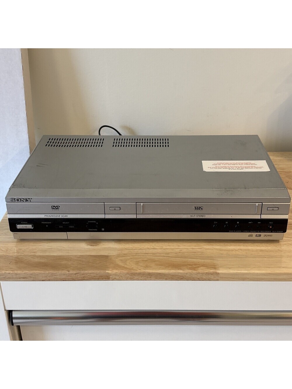 Sony SLV-D360P DVD/VCR Combo Player VHS Recorder Tested Working No Remote